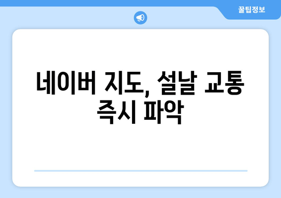 네이버 지도, 설날 교통 즉시 파악