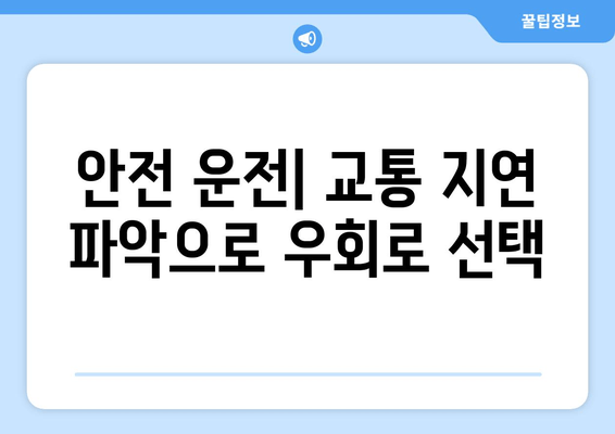 안전 운전| 교통 지연 파악으로 우회로 선택