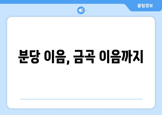 분당 이음, 금곡 이음까지