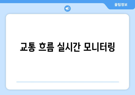 교통 흐름 실시간 모니터링