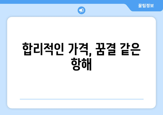 합리적인 가격, 꿈결 같은 항해