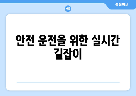 안전 운전을 위한 실시간 길잡이