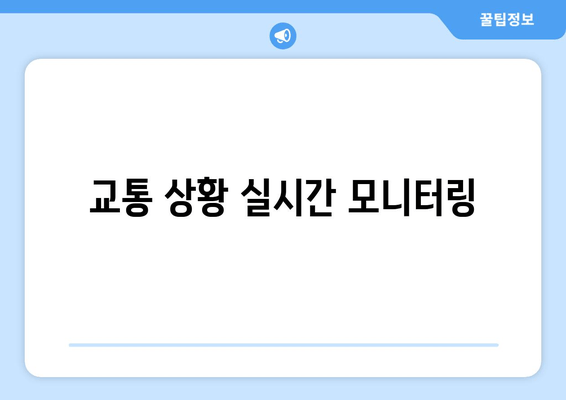 교통 상황 실시간 모니터링