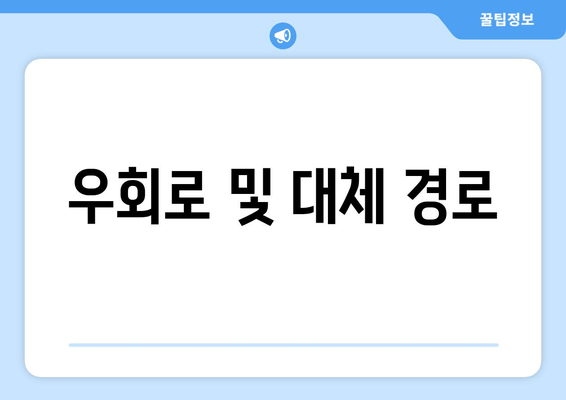 우회로 및 대체 경로