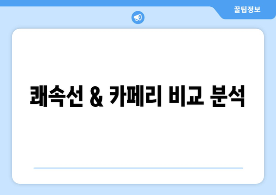 쾌속선 & 카페리 비교 분석
