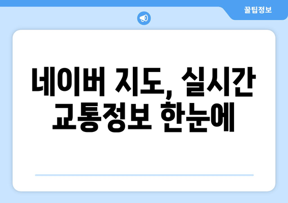 네이버 지도, 실시간 교통정보 한눈에