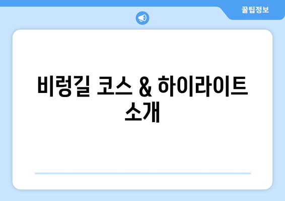 비렁길 코스 & 하이라이트 소개