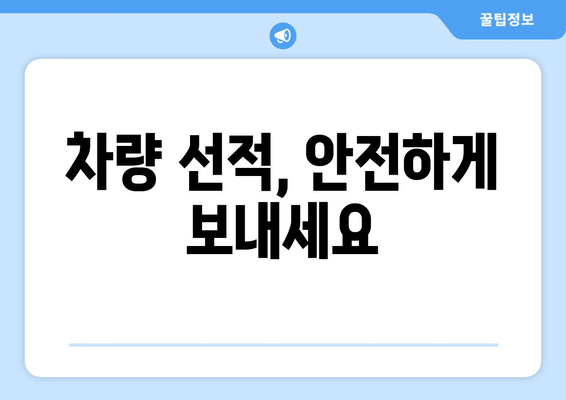 차량 선적, 안전하게 보내세요