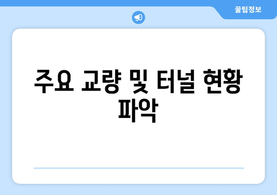 주요 교량 및 터널 현황 파악