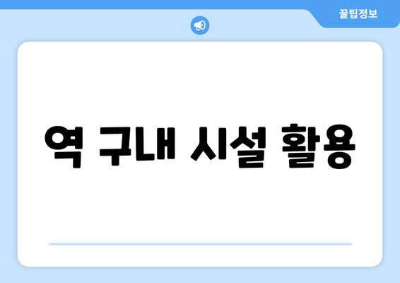 역 구내 시설 활용