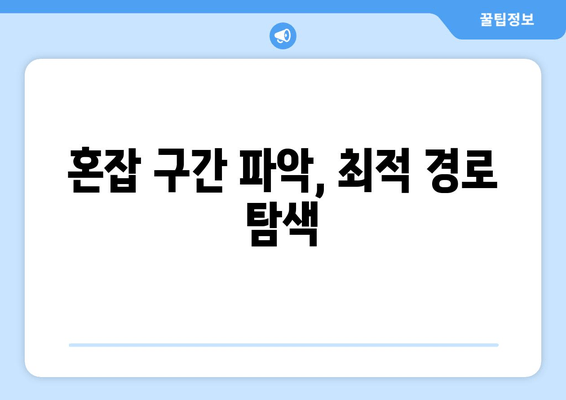 혼잡 구간 파악, 최적 경로 탐색