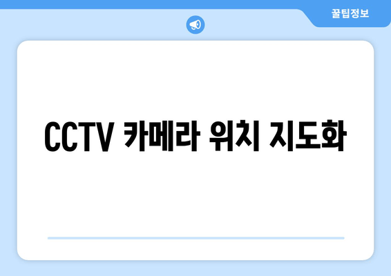 CCTV 카메라 위치 지도화