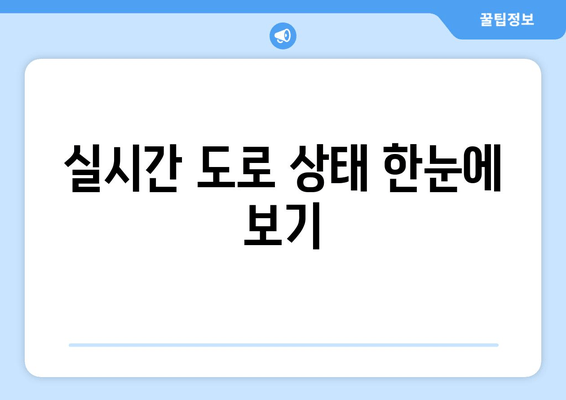 실시간 도로 상태 한눈에 보기