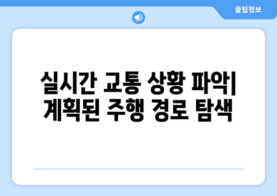 실시간 교통 상황 파악| 계획된 주행 경로 탐색