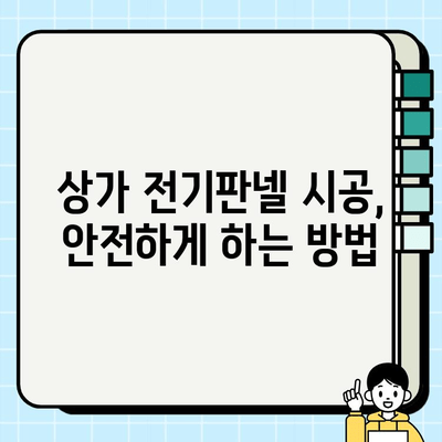 서울 상가 전기판넬 시공 가이드| 단계별 안내 및 주의 사항 | 전기 공사, 상가 인테리어, 전기 안전