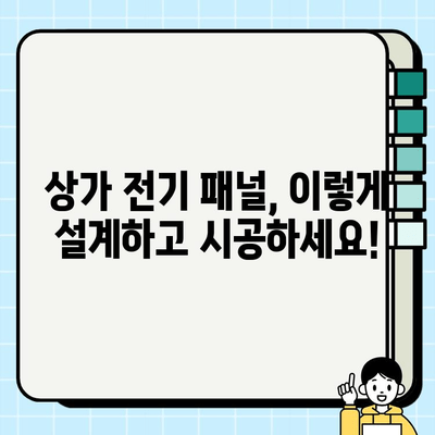 상가 전기 패널 시공 완벽 가이드| 단계별 방법, 주의 사항, 비용까지 | 전기 공사, 상가 인테리어, 전기 안전