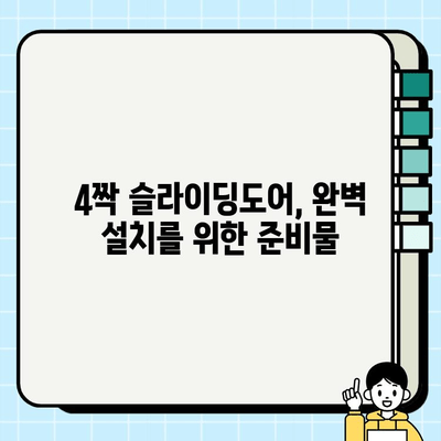 4짝 슬라이딩도어 설치 가이드| 단계별 완벽 설치 방법 | 슬라이딩 도어, 시공, DIY, 인테리어