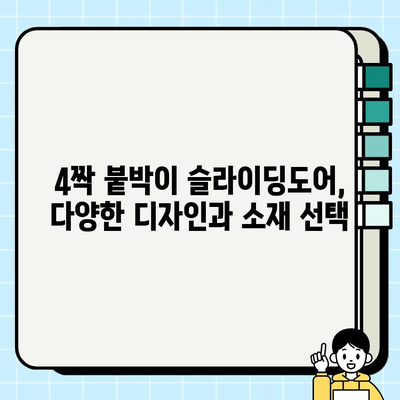 슬라이딩도어 시공| 4짝 붙박이 설치 가이드 | 견적, 시공 방법, 주의 사항