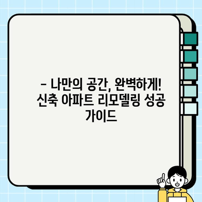 신축 아파트 리모델링| 두 현장의 혁명 | 실제 사례와 함께 배우는 성공 전략 및 주의 사항