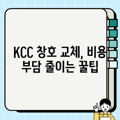 KCC 창호 교체 혜택으로 저렴하게 시공하는 방법 | 비용 절감, 에너지 효율, 시공 가이드