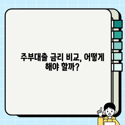 주부대출 금리 비교 가이드| 나에게 딱 맞는 조건 찾기 | 주부대출, 금리 비교, 대출 조건, 저금리 대출