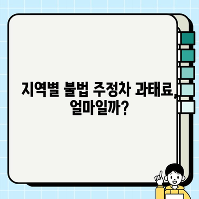 불법 주정차 과태료, 지역별 기준 & 조회 방법 총정리 | 과태료 납부, 위반 사례, 주의 사항