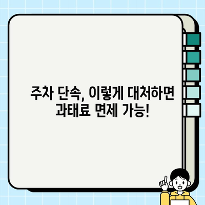 불법 주정차 단속 알림 문자 받았을 때 과태료 피하는 꿀팁 | 주정차 단속, 과태료, 벌금, 해결 방법