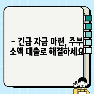 주부 소액 대출 바로 찾기| 쉬운 조건, 빠른 승인 | 주부대출, 소액대출, 저금리대출, 비상금