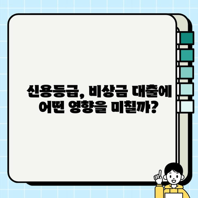 비상금 대출 고민? 꼭 알아야 할 5가지 체크포인트 | 비상금 대출, 대출 전 확인, 금리 비교, 신용등급