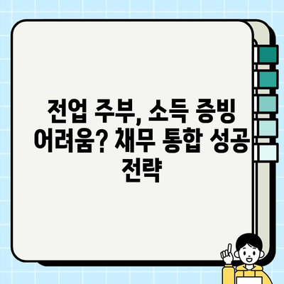 전업 주부, 소득 증빙 어떻게? 채무 통합 후기 & 성공 전략 | 전업 주부, 소득 증빙, 채무 통합, 재정 관리, 성공 사례