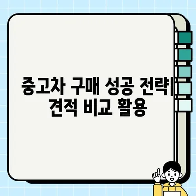 중고차 개인 거래, 국내외 견적 비교가 왜 중요할까요? | 가격 협상, 안전 거래, 성공적인 중고차 구매