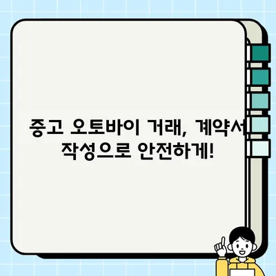 중고 오토바이 거래 사기, 이렇게 피하세요! | 중고 오토바이, 사기 예방, 안전 거래 팁