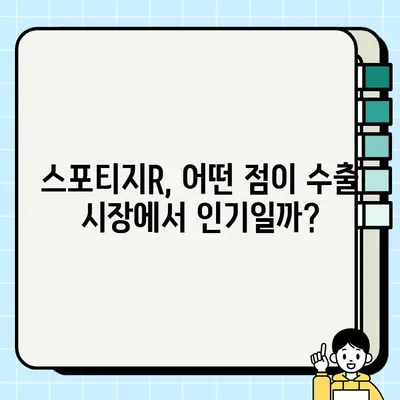 수출 중고차 시장에서 빛나는 인기| 스포티지R의 매력 분석 | 중고차 수출, 스포티지R, 인기 차량, 시장 분석