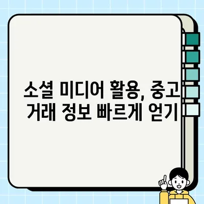 중고 전자제품 거래, 지역 토론장과 소셜 미디어 활용으로 더욱 안전하고 스마트하게! | 중고거래, 지역 커뮤니티, 안전거래, 꿀팁