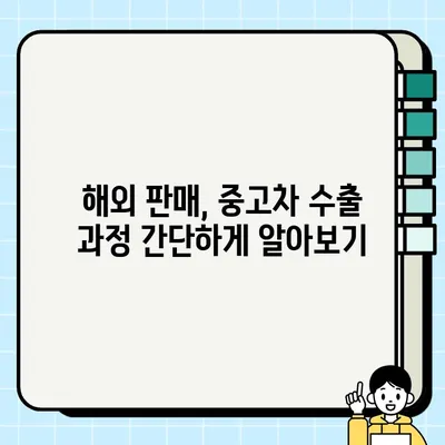 국내보다 높은 가격에 차량 처분! 수출용 중고차 거래의 모든 것 | 중고차 수출, 해외 판매, 고가 매각, 차량 처분 팁