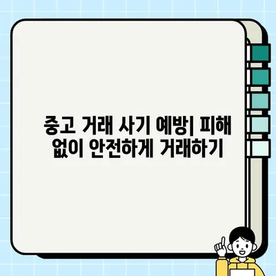 중고 전자제품 거래, 안전하고 현명하게! | 법적 고려 사항 완벽 가이드