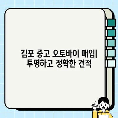 김포 중고 오토바이 매입| 믿을 수 있는 견적과 빠른 거래 |  최고가 매입, 당일 현금 지급, 전문 업체