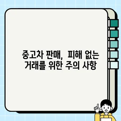 중고차 판매, 서류 제대로 확인하고 수수료는 피하세요! | 중고차 거래, 판매, 서류 확인, 수수료, 주의 사항