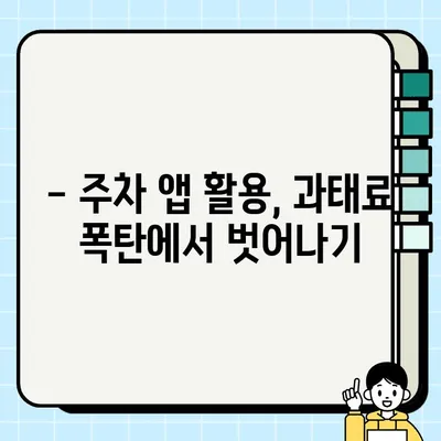 주정차 단속 알림 서비스 활용, 과태료 걱정 끝! | 주차 앱, 과태료 회피, 주차 관리 팁