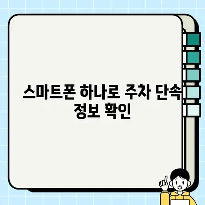 주차 딱지 걱정 끝! 주정차 단속 알림 서비스로 과태료 피하기 | 주차 단속, 불법 주정차, 알림 서비스, 과태료, 주차 팁