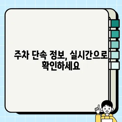 주차 딱지 NO! 주정차 단속 알림 앱 활용법 | 벌금 걱정 끝, 편리한 주차 관리