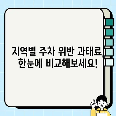 주정차 위반 과태료, 지역별 기준 & 조회 방법 완벽 가이드 | 주차 딱지, 과태료 조회, 주정차 단속, 위반 벌금