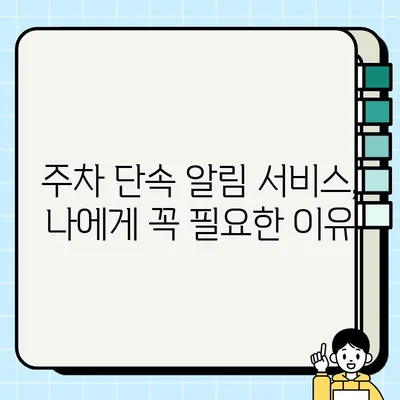 주정차 단속 알림 문자 서비스로 과태료 폭탄 피하는 꿀팁 | 주차 단속, 알림 서비스, 과태료, 벌금
