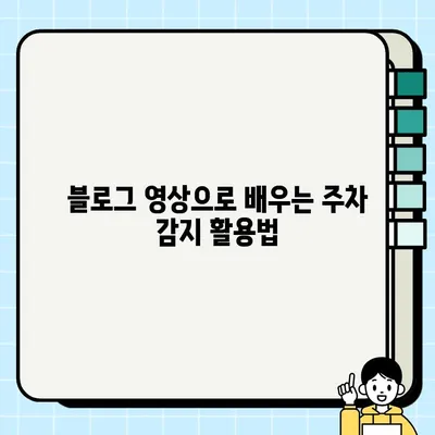 주정차 단속 걱정 끝! 블로그 영상 주정차 감지로 편리한 주차 생활 | 주차 감지, 블로그, 주차 팁, 주차 정보