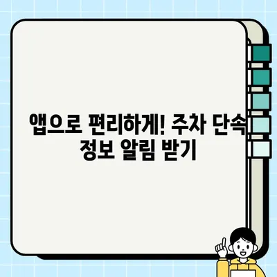 주정차 단속, 더 이상 걱정 마세요! | 지역별 주정차 단속 구역과 시간대 확인 가이드