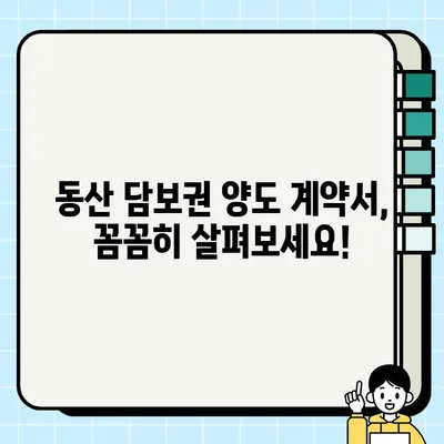 동산 담보권 양도와 승인 절차 완벽 가이드 | 법률, 계약, 서류, 팁, 주의사항