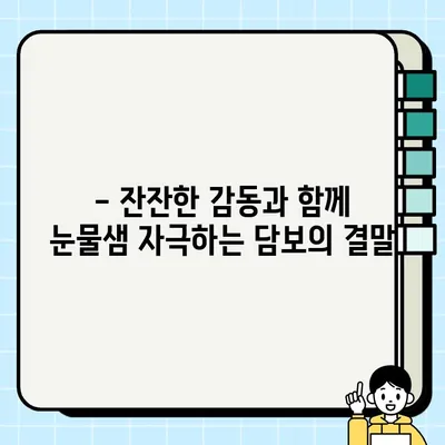 담보| 결말에 감동, 가족 관계의 시작 | 영화 감상 후기, 가족 드라마, 잔잔한 감동