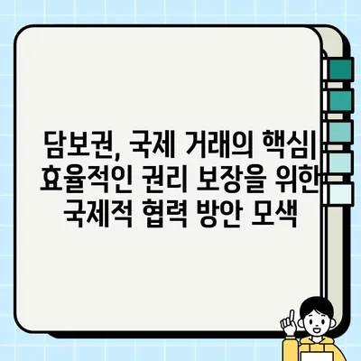 담보권 국제 비교 연구| 주요 법률 체계의 비교 분석 및 시사점 | 담보권, 국제법, 비교법, 법률 체계