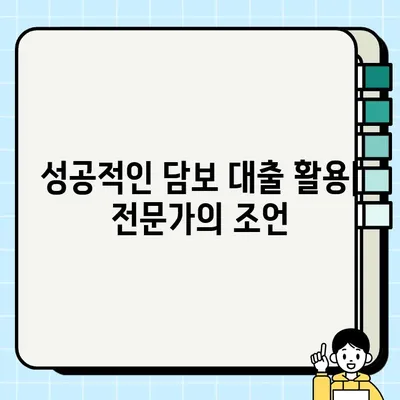 담보 대출 활용, 재무 개선 전략| 성공적인 방법과 주의 사항 | 재무 설계, 부채 관리, 대출 상환