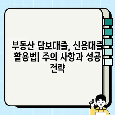 안전하게 자산을 담보로 늘리는 방법 | 부동산 담보대출, 신용대출, 재테크 전략